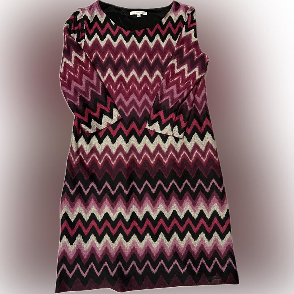 Chevron patter shift dress